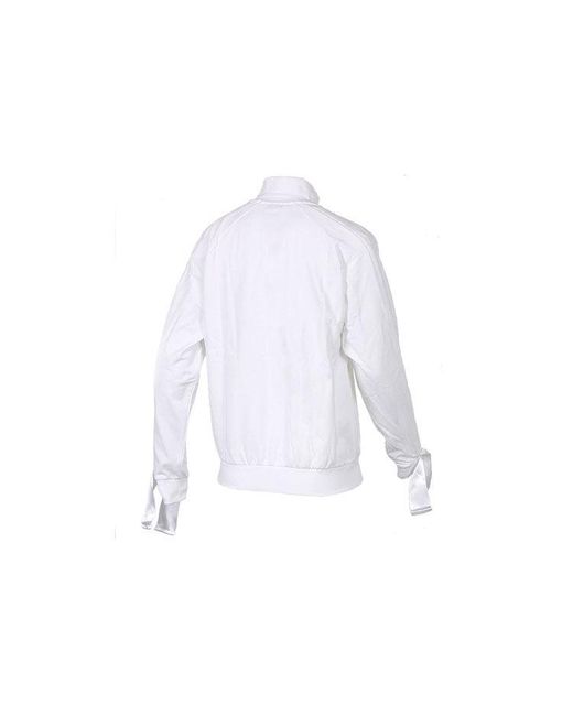PUMA White (Wmns) Cuff Stand Collar Casual Jacket