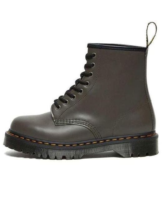 Dr. Martens Black Dr.Martens 1460 Bex Smooth Leather Platform Boots 'Khaki'