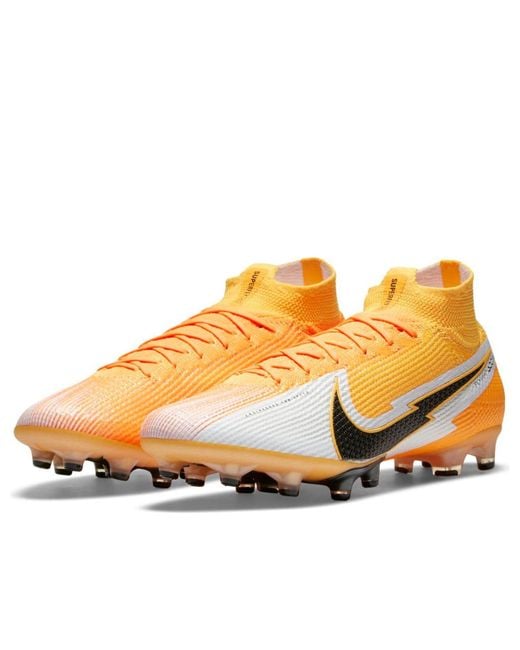 Nike Orange Mercurial Superfly 7 Elite Ag-Pro for men