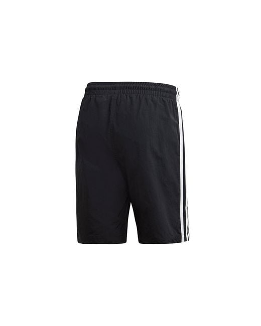 Adidas Blue Originals 3-Stripes Swim Sports Causual Ventilate Stripe Short Pant for men