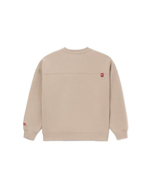 Li-ning Natural (Wmns) Rijindoujin Knit Pullover 'Light'