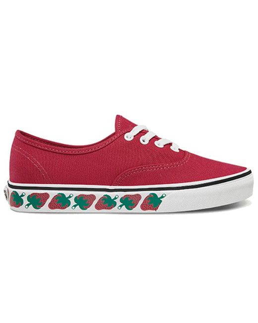 Vans Authentic 'strawberry Tape' in Red for Men | Lyst
