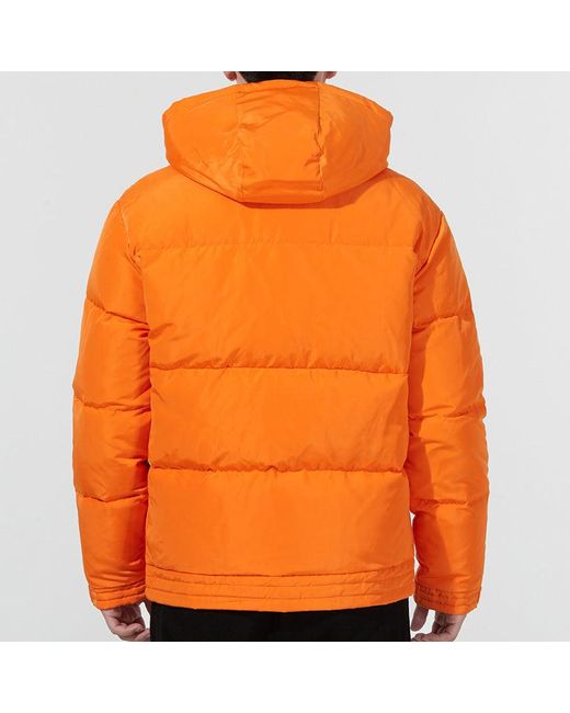 PUMA Orange Hoodie Loose Down Jacket for men