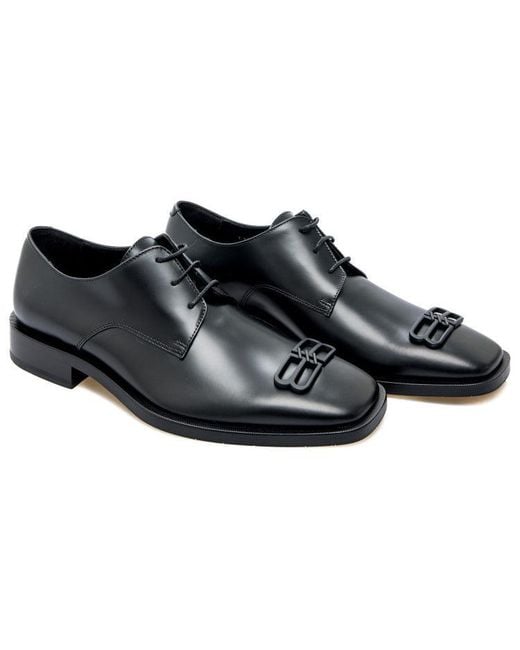 Balenciaga Black Bb Icon Derby Shoes for men