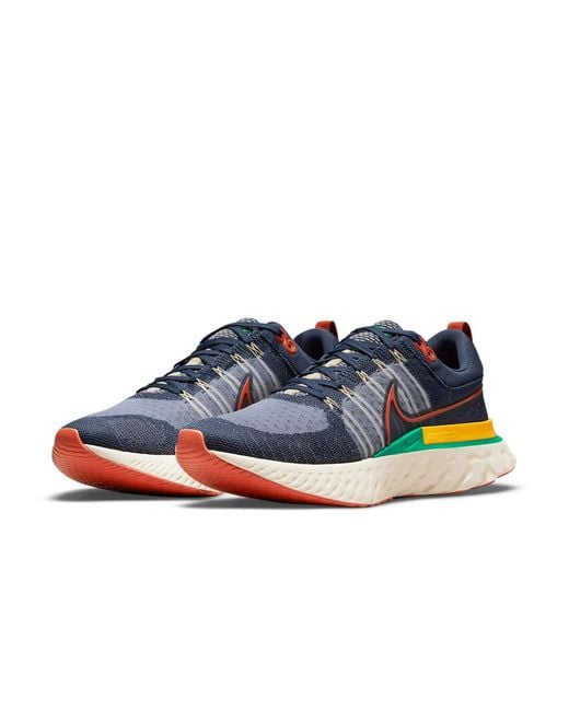 Nike Blue React Infinity Run Flyknit 2 'Denim' for men