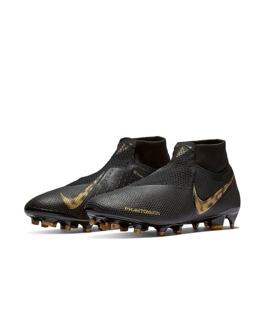 Nike Black Phantom Vision Elite Df Fg Metallic Vivid' for men