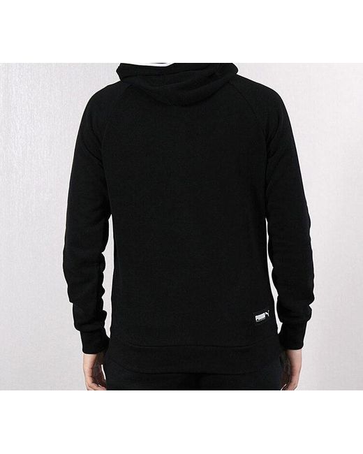 PUMA Black Embroidered Logo Knit for men
