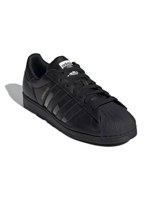 Adidas Black Superstar Transparent' for men
