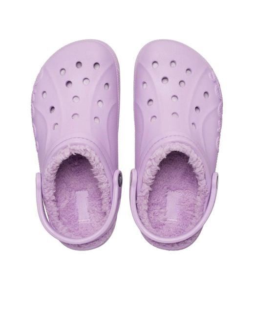 CROCSTM Purple Baya Lined Clogs 'Orchid'