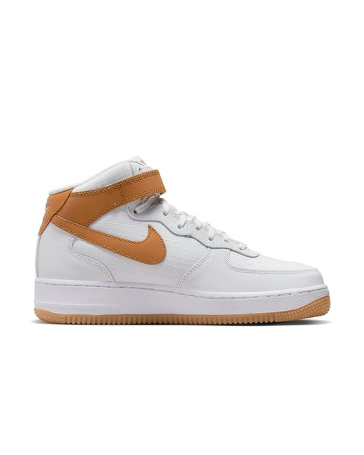 Nike White (Wmns) Air Force 1 Mid 'Desert Ochre'
