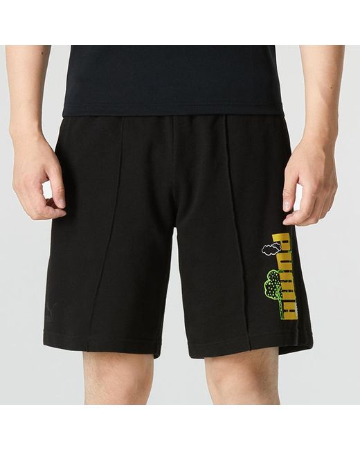 PUMA Black Logo Nature Shorts for men