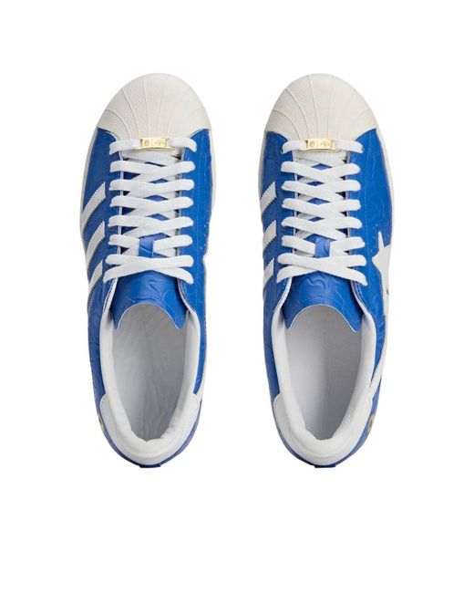 Adidas Blue X A Bathing Ape Superstar Vintage for men