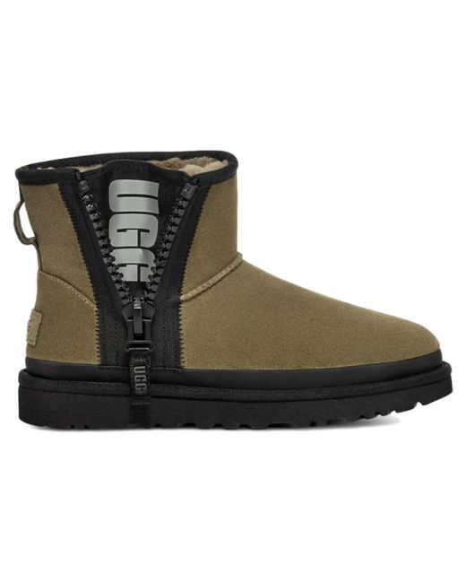 Ugg Brown (Wmns) Classic Mini Zipper Tape Logo 'Burnt'