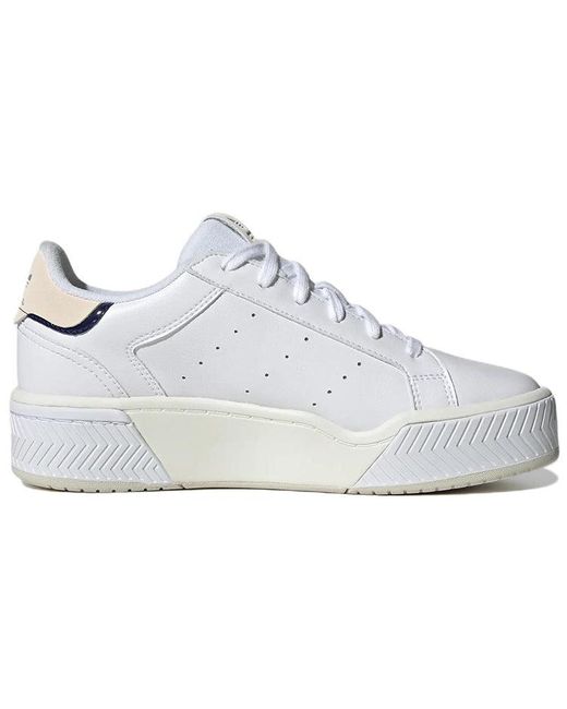 Adidas White (Wmns) Originals Court Tourino Bold