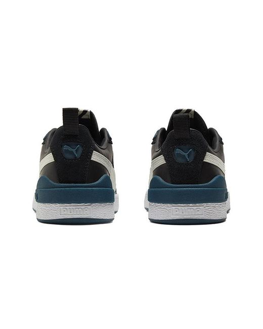 PUMA Black Suede Bloc Sneakers for men