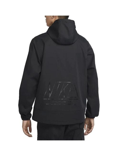 Nike Black Unscripted Repel Anorak Golf Jacket for men