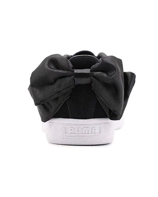 PUMA Black (Wmns) Suede Bow Wn's