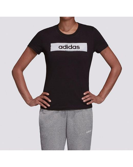 Adidas Blue (Wmns) Training Round Neck Pullover Short Sleeve