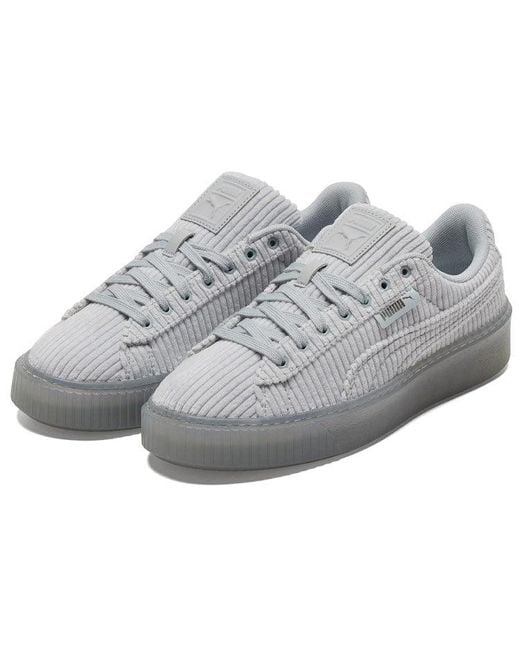 PUMA Gray (Wmns) Basket Platform Strap