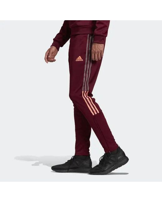 Adidas Red Mufc Travel Pnt Manchester United Soccer/Football Sports Long Pants for men
