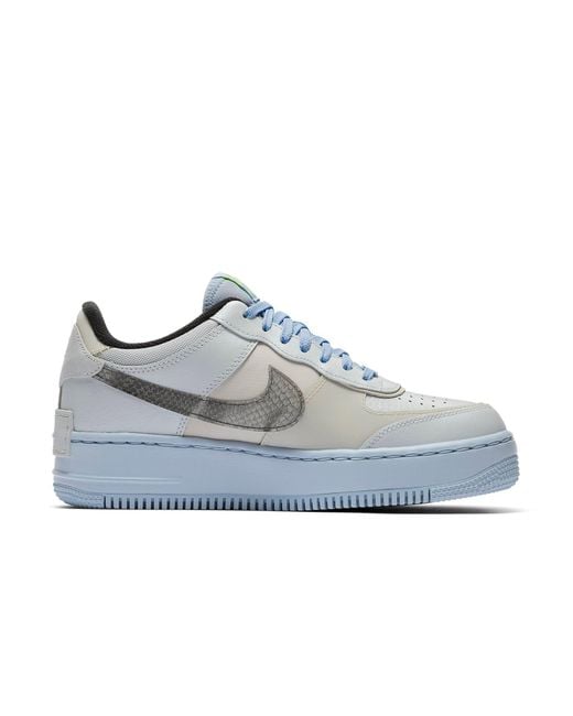Nike Blue (Wmns) Air Force 1 Shadow 'Snakeskin'