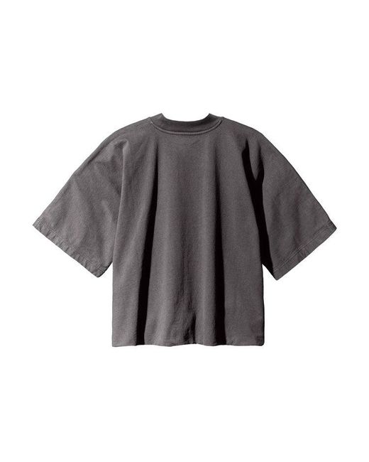 Yeezy Gap Gray Logo No Seam T-Shirt 'Dark' for men