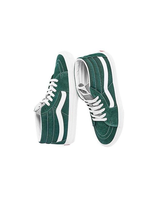 Vans Green Sk8-Mid Classic Mid-Top Casual Skate Shoes for men