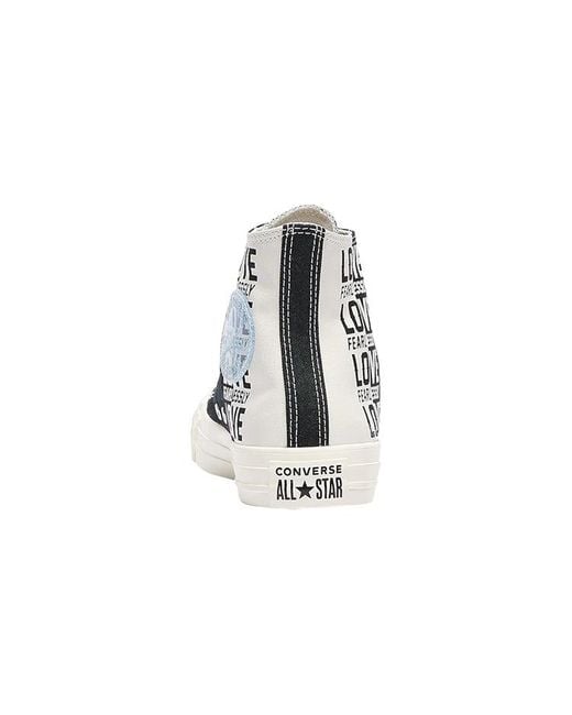 Converse Black Chuck Taylor All Star High 'Love Fearlessly' for men