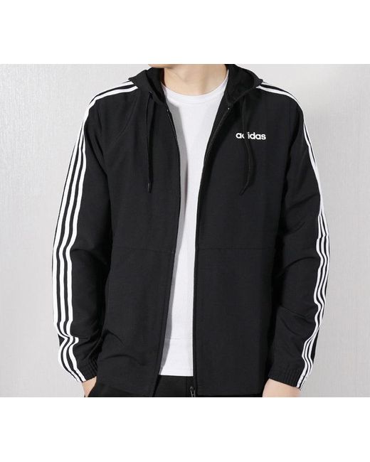 Adidas Black Hooded Jacket for men