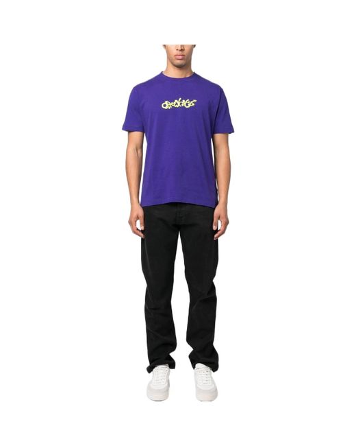 Off-White c/o Virgil Abloh Purple Opposite Arrow Slim T-Shirt for men