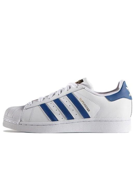 Adidas Blue Superstar Foundation J 'Ftwwht Eqtblu Eqtblu' for men