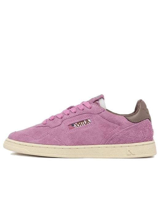 Autry Purple (Wmns) New Flat Low Suede 'Fuchsia And Slate'