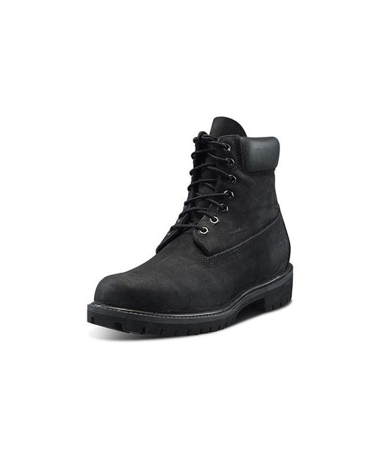 Timberland Black Icon 6' Premium Narrow Fit Boots Nubuck' for men