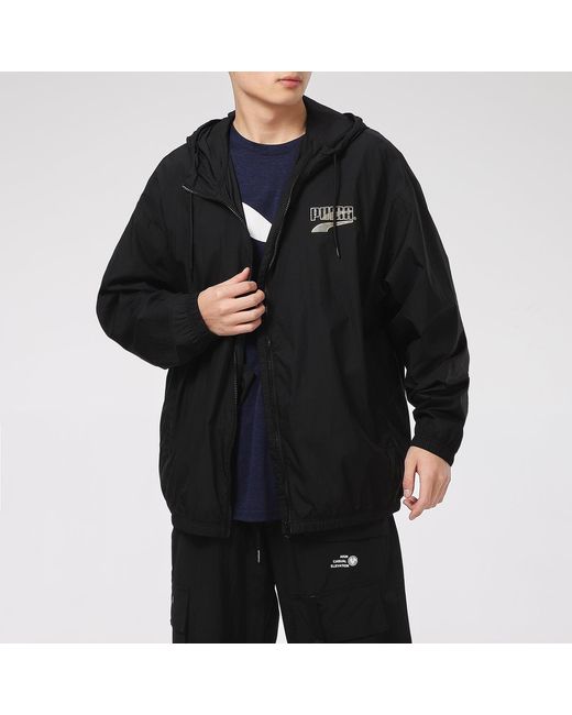 PUMA Black Decor 8 Lightweight Woven Jacket for men