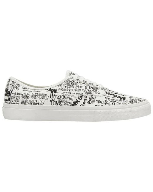 Vans White Comme Des Garcons X Og Authentic Lx 'Graffiti' for men