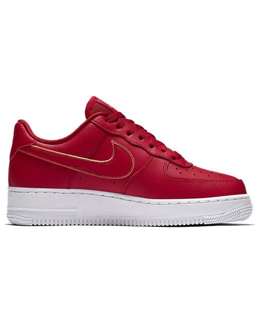 Nike Air Force 1 Low 'red Gold Swoosh' | Lyst