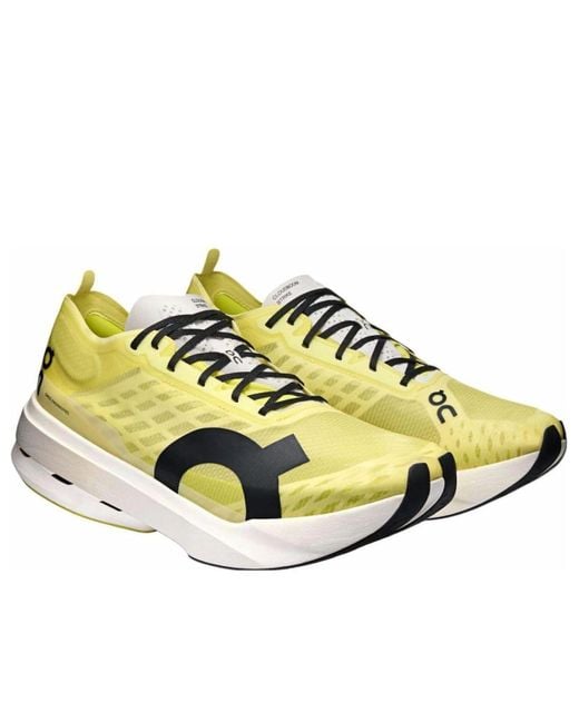 On Shoes Yellow Cloudboom Strike 'Limelight Wolf' for men