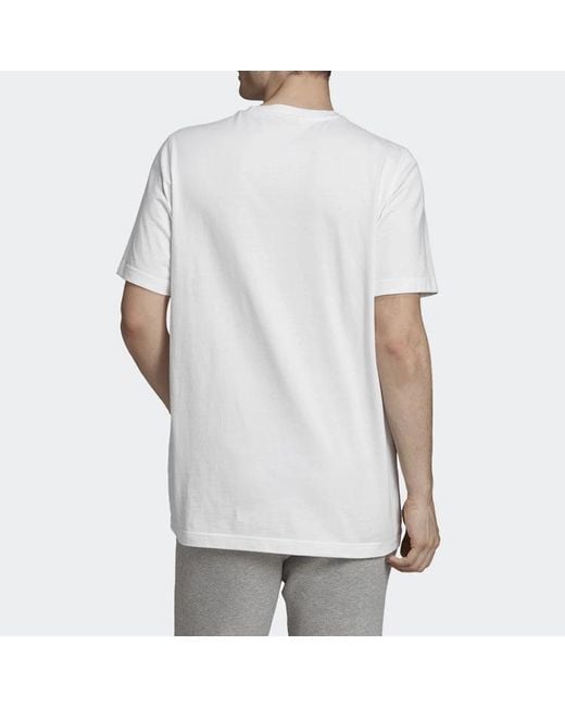Adidas White Originals Trefoil Short Sleeve for men