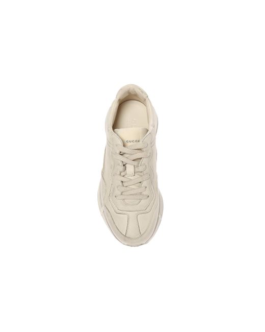 Gucci Natural Rhyton Leather Sneaker 'Ivory' for men