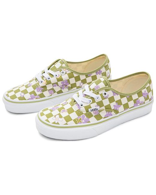 Vans White Wallpaper Authentic Checkered Floral for men