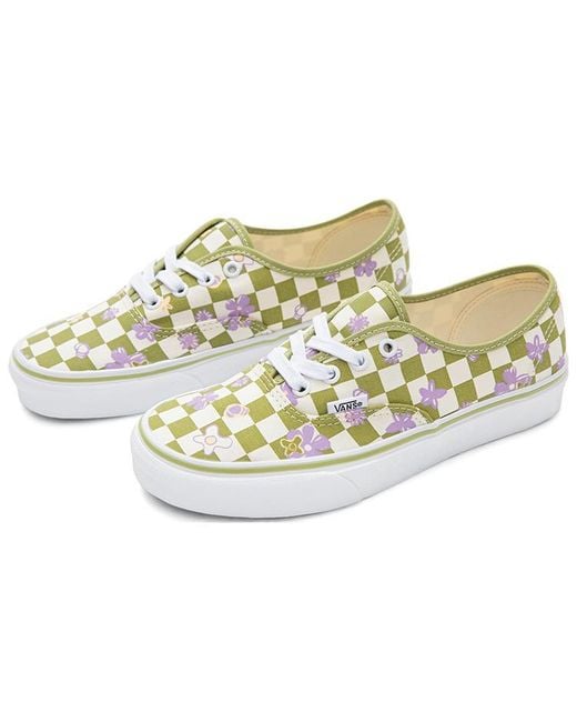 Vans White Wallpaper Authentic Checkered Floral for men
