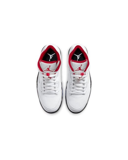 Nike White 5 Low Golf 'Fire' for men