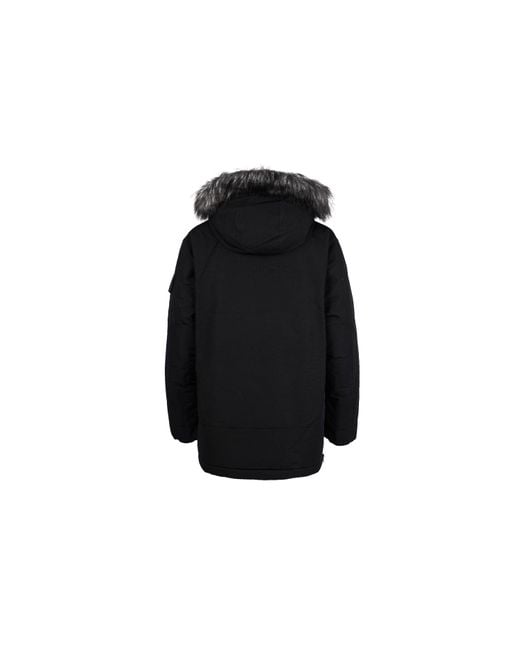 New Balance Blue Warm Long Down Jacket for men