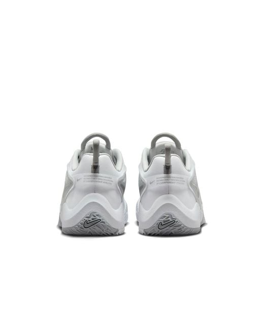 Nike White Hyperace 3 Volleyball Shoes for men