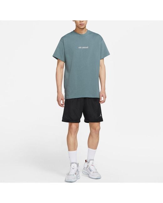 Nike Blue Large Logo Sports Round Neck Short Sleeve for men