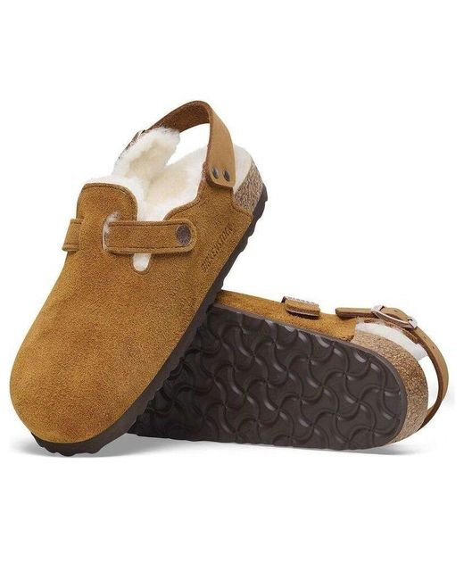 Birkenstock Brown Tokio Inside Shearling Suede 'Regular' for men