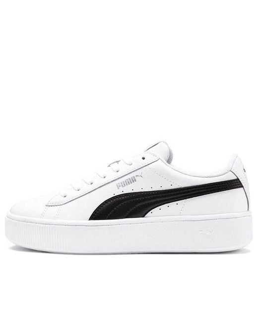 PUMA White (Wmns) Vikky Stacked