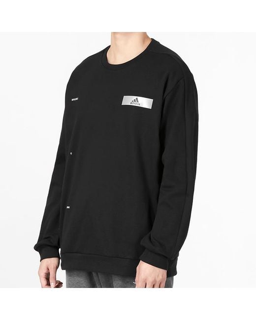 Adidas Black Tech Reflective Sweatshirt for men