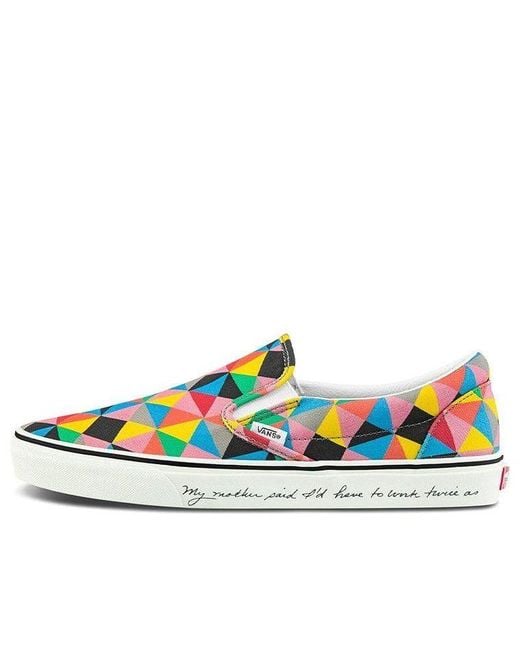 Vans Blue Moma X Classic Slip-On 'Faith Ringgold's Seven Passages To A Flight' for men