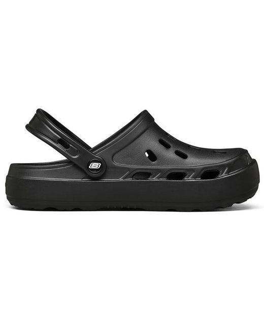 Skechers Black Swifters Minimalistic Cozy Sports Slippers Pure for men